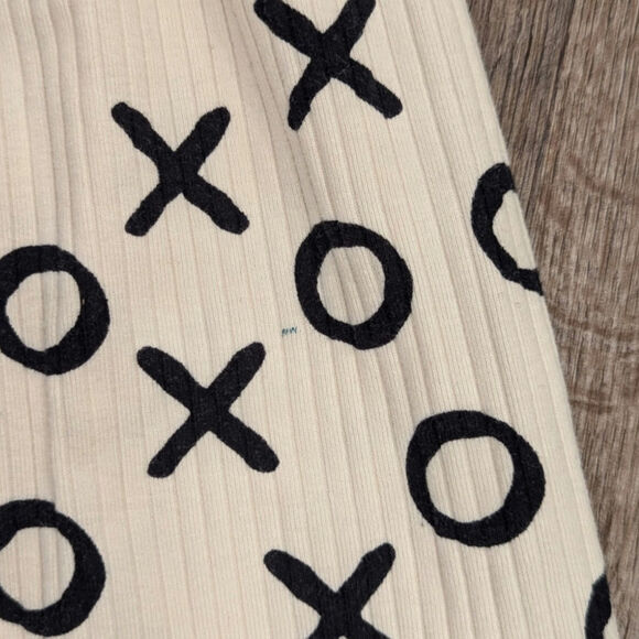 Hanna Andersson Valentines Print Button Down Dress Hugs and Hearts Girls Size 5 - Picture 4 of 4